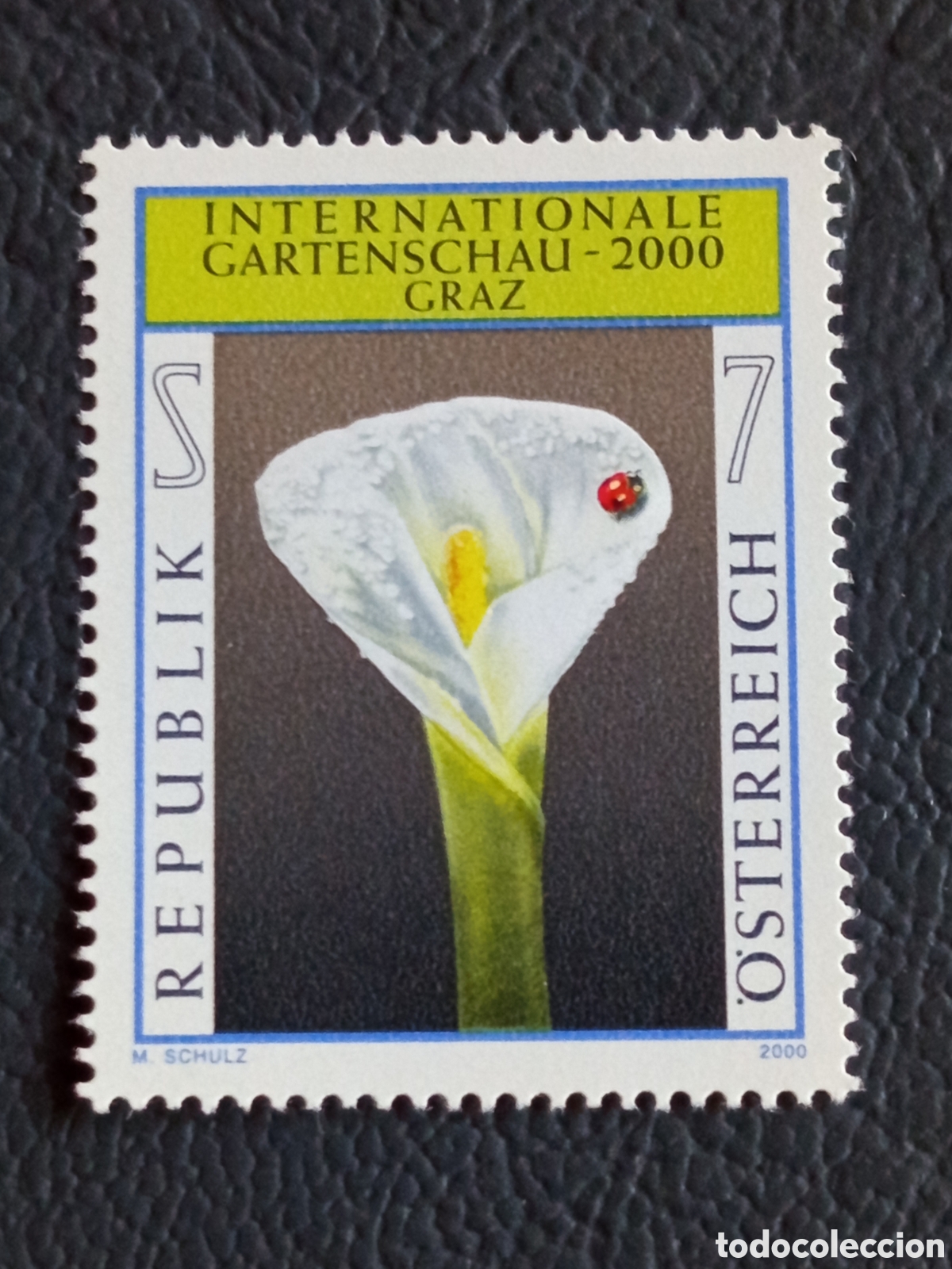 Sellos: Sello Austria 2000 Exposicion Jardineria Graz Cala Mariquita 7S Cat#2312 MNH