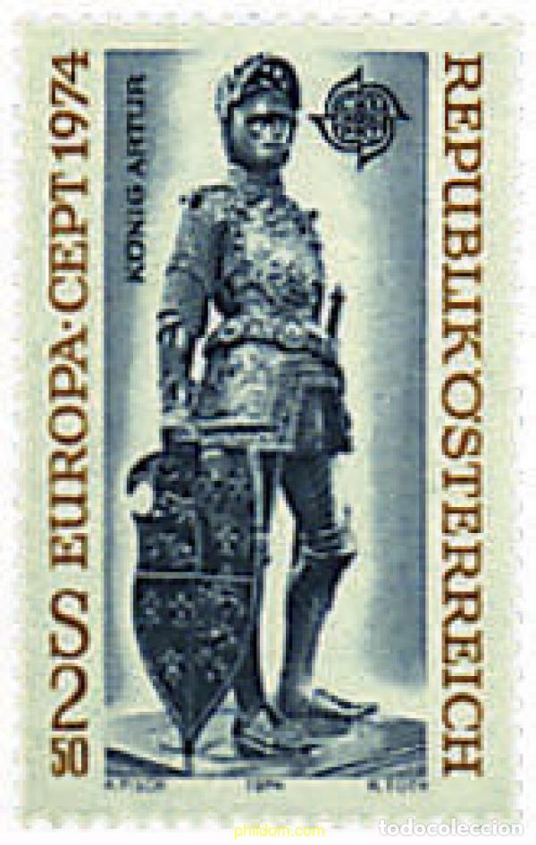 Sellos: 62253 MNH AUSTRIA 1974 EUROPA CEPT. ESCULTURAS