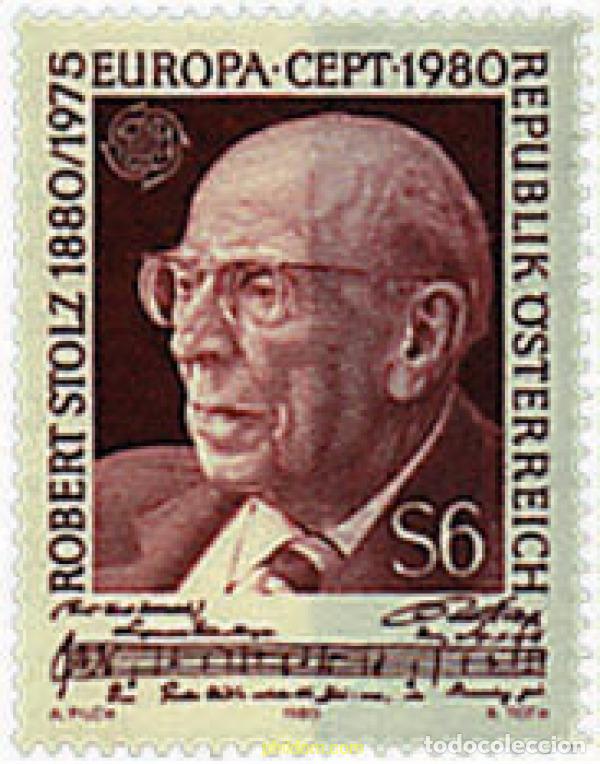 Sellos: 62406 MNH AUSTRIA 1980 EUROPA CEPT. GENTE FAMOSA