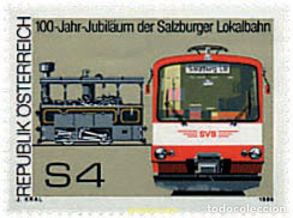 Sellos: 57308 MNH AUSTRIA 1986 CENTENARIO DEL TREN EN SALZBURGO