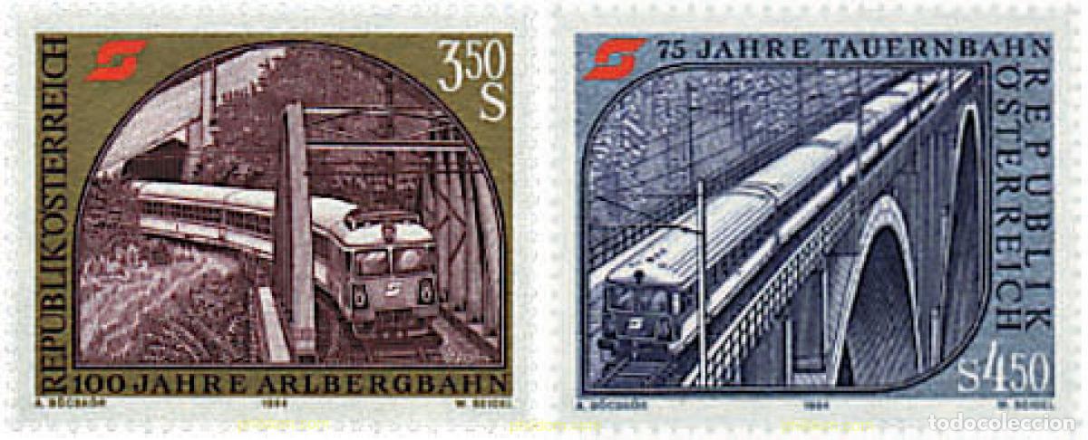 Sellos: 57306 MNH AUSTRIA 1984 HISTORIA DEL FERROCARRIL AUSTRIACO