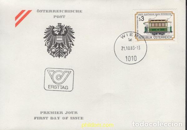 Sellos: 390377 MNH AUSTRIA 1983 PRIMERA LINEA ELECTRIA DE FERROCARRIL ENTRE MOEDLING- HINTERBRUEHL