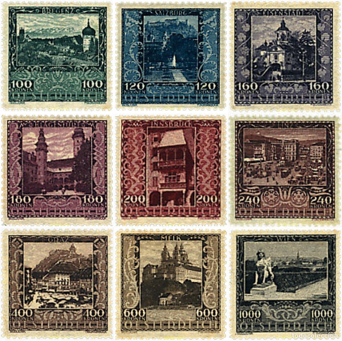 Sellos: 57284 MNH AUSTRIA 1923 CIUDADES
