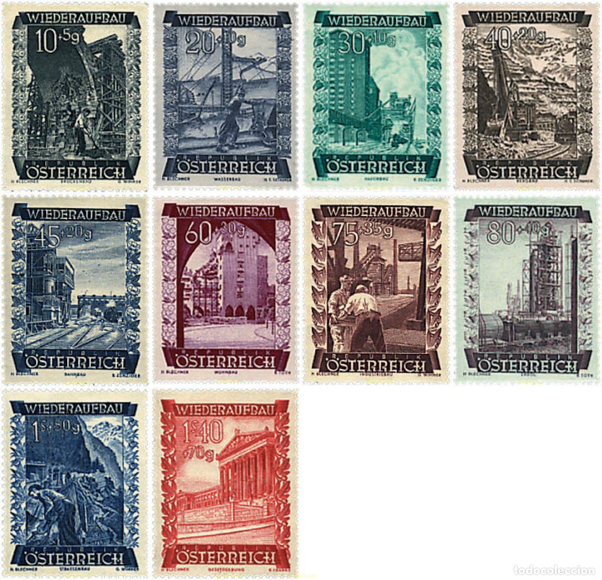 Sellos: 57290 MNH AUSTRIA 1948 PRO RECONSTRUCCION
