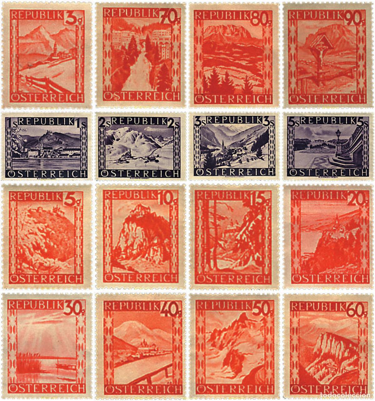Sellos: 285186 HINGED AUSTRIA 1947 PAISAJE