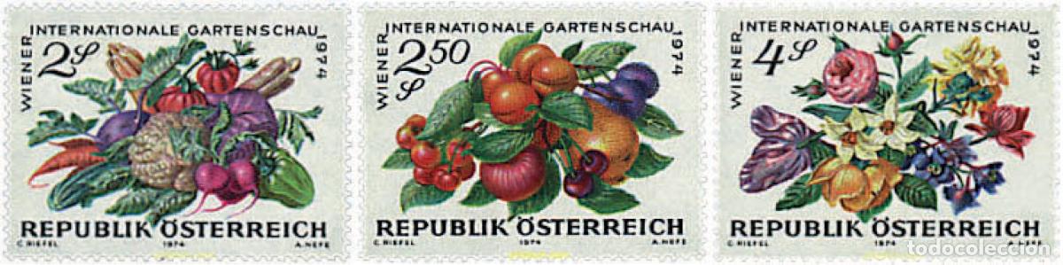 Sellos: 80724 MNH AUSTRIA 1974 EXPOSICION INTERNACIONAL DE HORTICULTURA EN VIENA