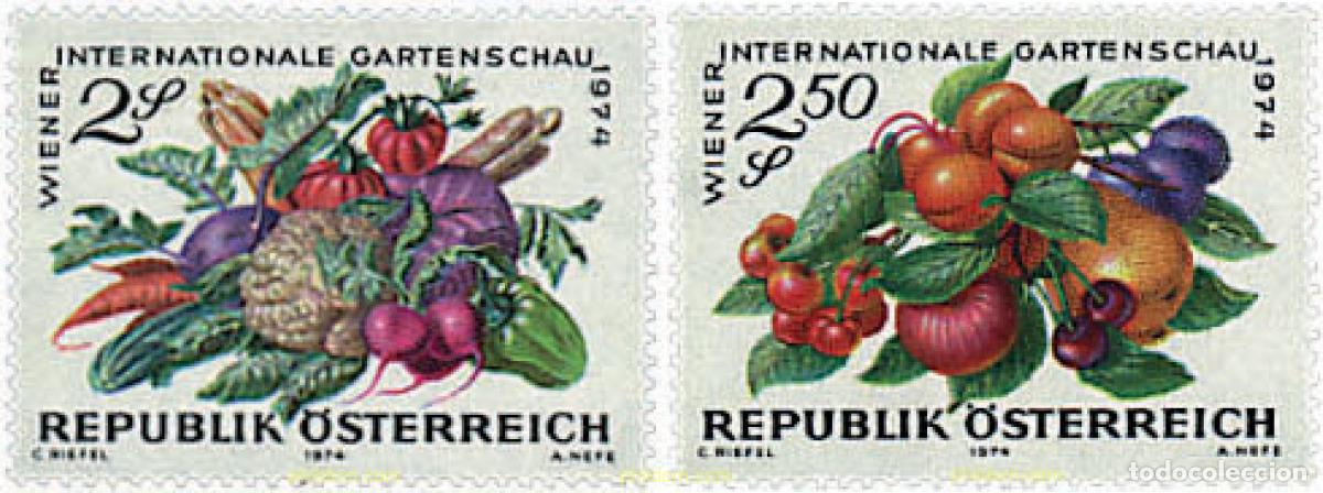 Sellos: 340697 MNH AUSTRIA 1974 EXPOSICION INTERNACIONAL DE HORTICULTURA EN VIENA