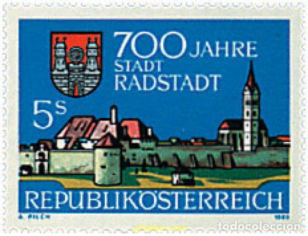 Sellos: 121006 MNH AUSTRIA 1989 700 ANIVERSARIO DE LA CIUDAD DE RADSTADT