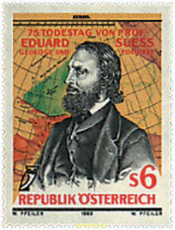 Sellos: 121001 MNH AUSTRIA 1989 75 ANIVERSARIO DE LA MUERTE DE EDUARD SUESS