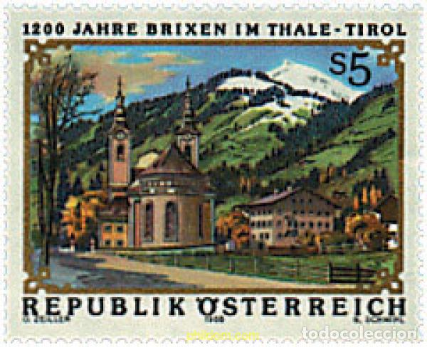 Sellos: 120966 MNH AUSTRIA 1988 1200 ANIVERSARIO DE BRIXEN IM THALE