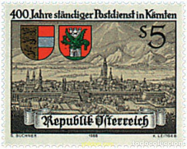 Sellos: 120964 MNH AUSTRIA 1988 400 A&Ntilde;OS DE SERVICIO ININTERRUMPIDO DEL CORREO DE KARNTEN