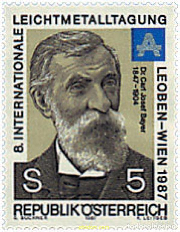 Sellos: 120902 MNH AUSTRIA 1987 8 CONFERENCIA INTERNACIONAL SOBRE LOS METALES LIGEROS
