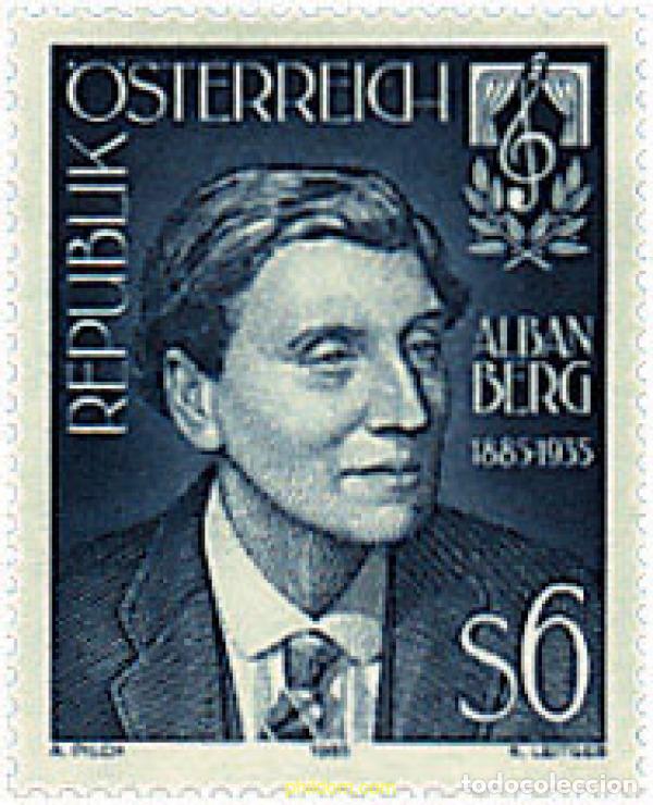 Sellos: 120649 MNH AUSTRIA 1985 CENTENARIO DEL NACIMIENTO DE ALBAN BERG