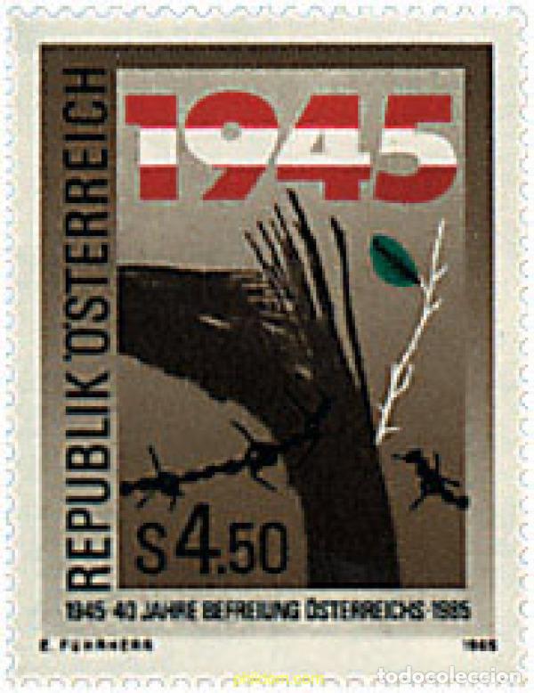 Sellos: 120676 MNH AUSTRIA 1985 40 ANIVERSARIO DE LA LIBERACION