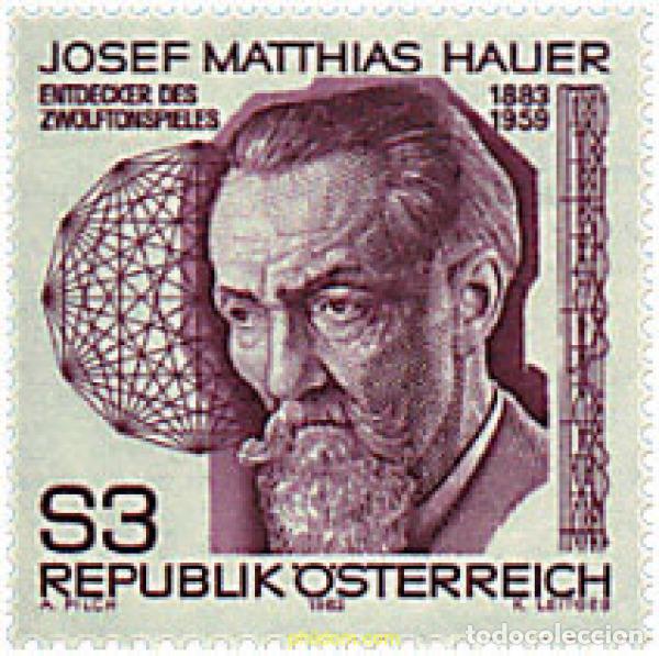 Selos: 120429 MNH AUSTRIA 1983 CENTENARIO DEL NACIMIENTO DE JOSEF MATTHIAS HAUER