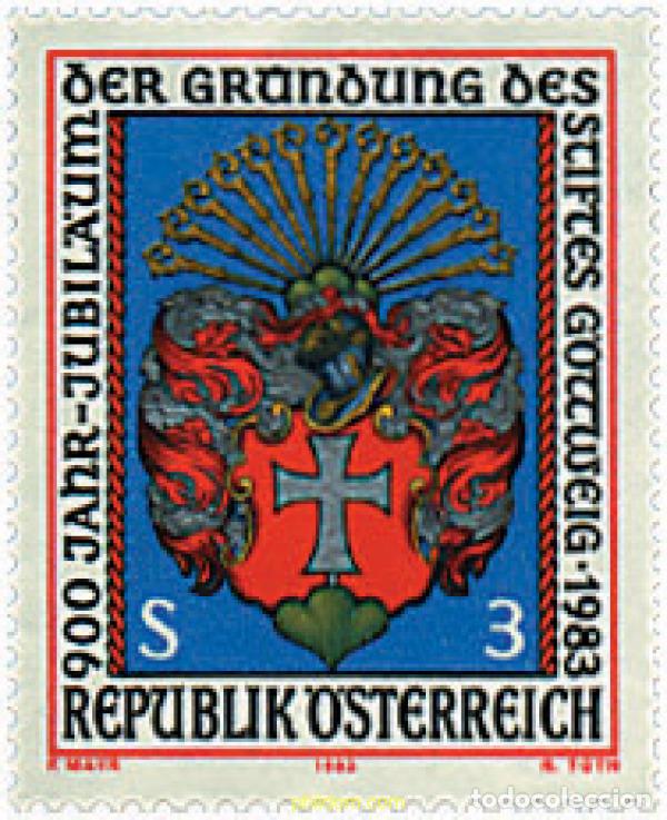 Selos: 120441 MNH AUSTRIA 1983 900 ANIVERSARIO DE LA ABADIA DE G&Ouml;TTWEIG