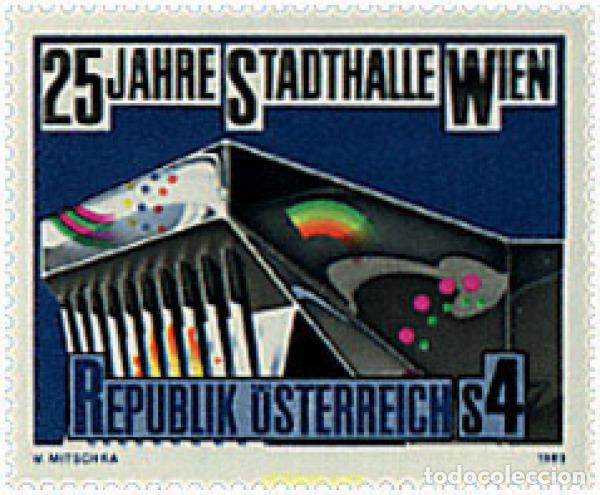 Selos: 120450 MNH AUSTRIA 1983 25 ANIVERSARIO DEL STADTHALLE DE VIENA