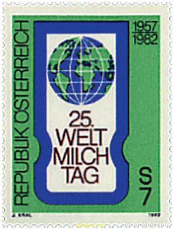 Stamps: 120388 MNH AUSTRIA 1982 25 DIA MUNDIAL DE LA LECHE