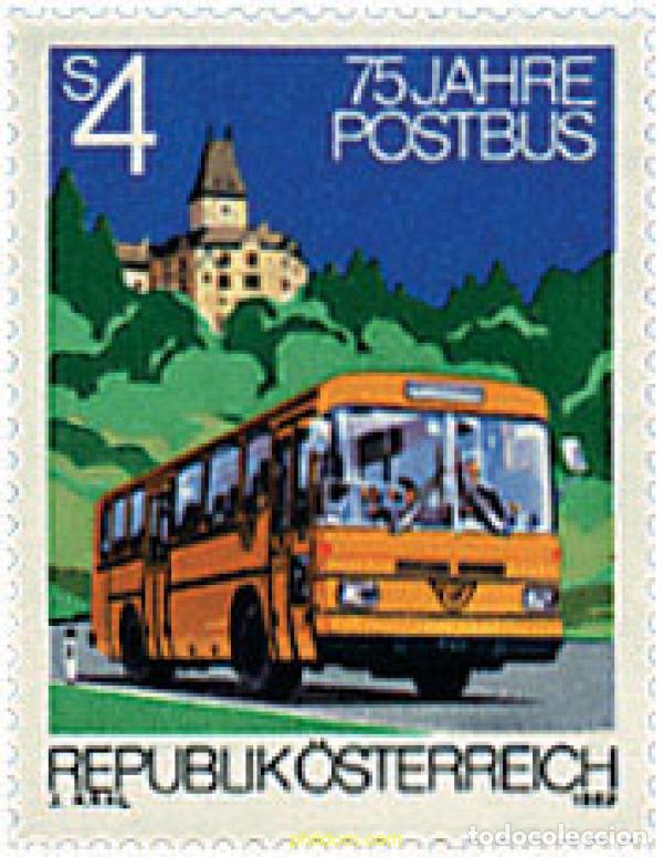 Stamps: 39278 MNH AUSTRIA 1982 75 ANIVERSARIO DEL SERVICIO DE AUTOBUS POSTAL