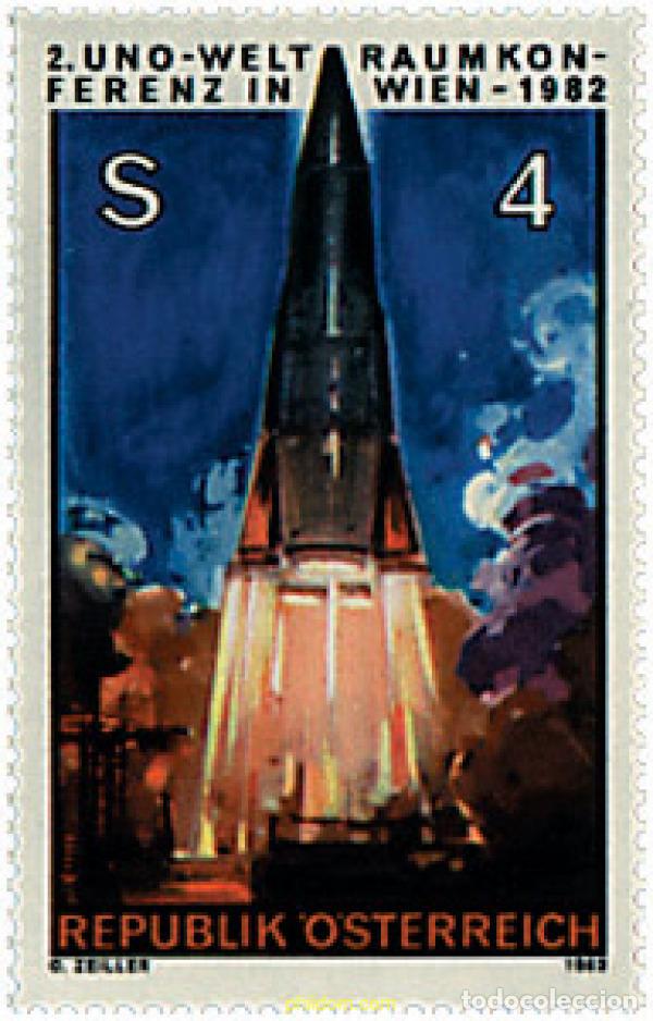 Stamps: 120396 MNH AUSTRIA 1982 2 CONFERENCIA DE LAS NACIONES UNIDAS PARA LA EXPLORACION Y UTILIZACION PACI