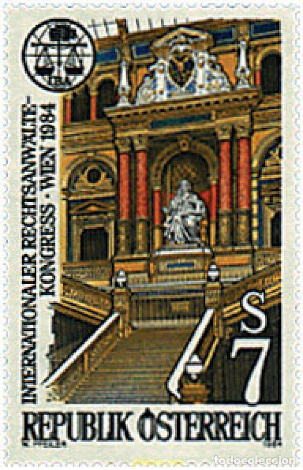 Stamps: 120574 MNH AUSTRIA 1984 CONGRESO INTERNACIONAL DE ABOGADOS