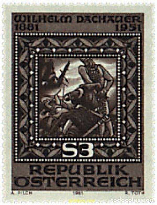 Stamps: 120299 MNH AUSTRIA 1981 CENTENARIO DEL NACIMIENTO DE WILHELM DACHAUER