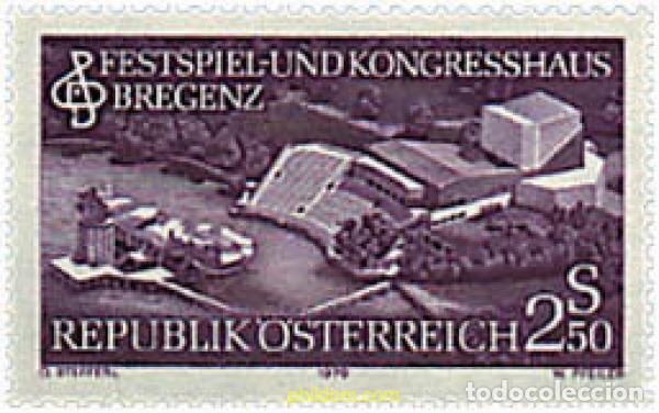 Sellos: 69143 MNH AUSTRIA 1979 INAUGURACION DEL TEATRO DEL FESTIVAL DE BREGENZ