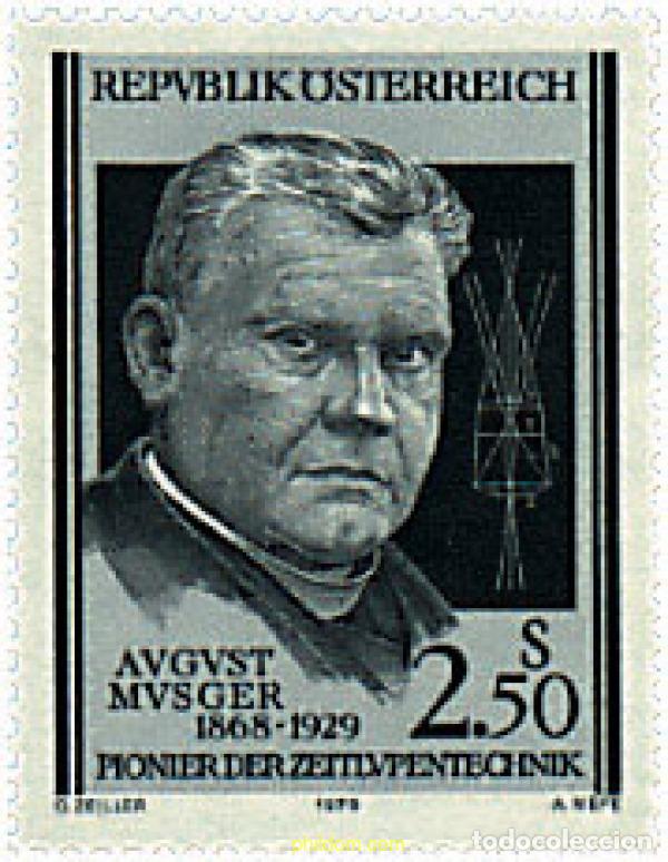 Stamps: 69147 MNH AUSTRIA 1979 50 ANIVERSARIO DE LA MUERTE DE AUGUST MUSGER