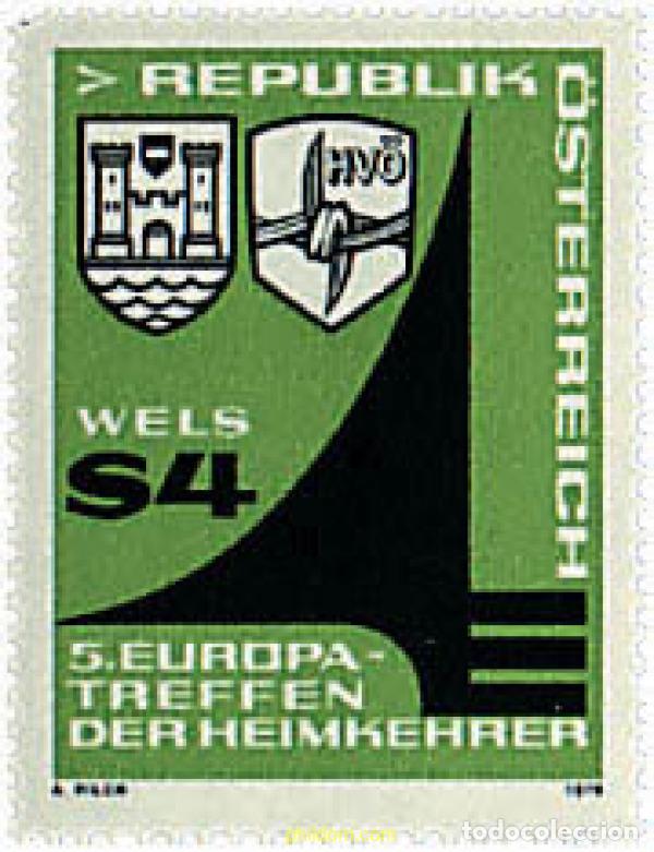 Stamps: 69154 MNH AUSTRIA 1979 5 REUNION EUROPEA DE ANTIGUOS PRISIONEROS DE GUERRA