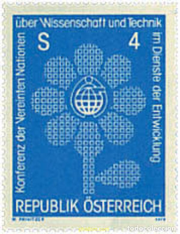 Sellos: 69153 MNH AUSTRIA 1979 CONFERENCIA DE LAS NACIONES UNIDAS SOBRE LA CIENCIA Y LA TECNOLOGIA AL SERVI