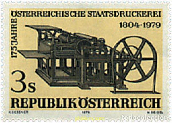 Sellos: 69142 MNH AUSTRIA 1979 175 ANIVERSARIO DE LA IMPRENTA NACIONAL
