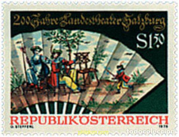 Sellos: 69035 MNH AUSTRIA 1975 BICENTENARIO DEL TEATRO PROVINCIAL DE SALZBURG