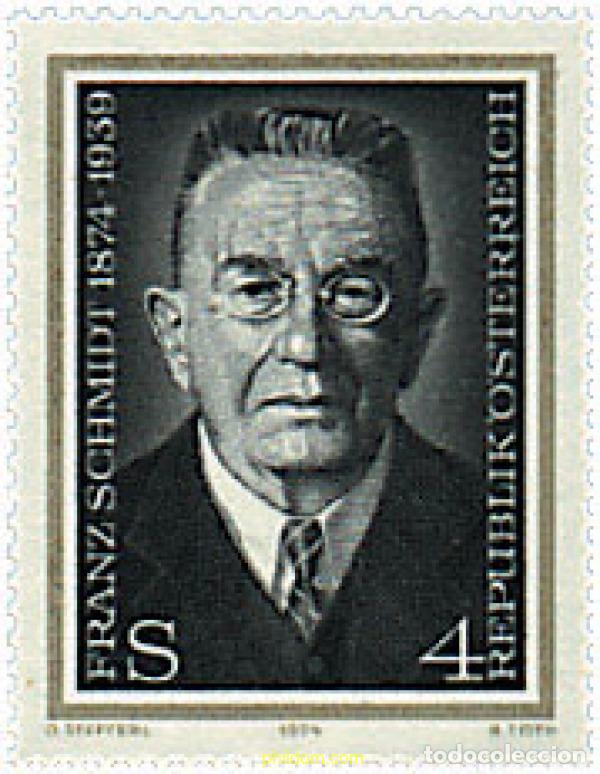Sellos: 69027 MNH AUSTRIA 1974 CENTENARIO DEL NACIMIENTO DE FRANZ SCHMIDT