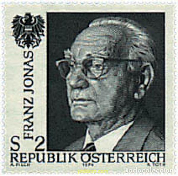 Sellos: 69019 MNH AUSTRIA 1974 HOMENAJE AL PRESIDENTE FRANZ JONAS