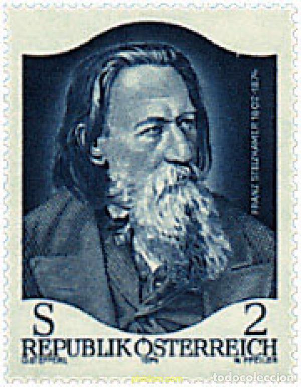 Sellos: 69021 MNH AUSTRIA 1974 CENTENARIO DE LA MUERTE DE FRANZ STELZHAMER
