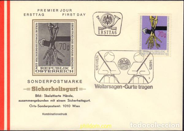 Timbres: 369021 MNH AUSTRIA 1975 CINTURON DE SEGURIDAD