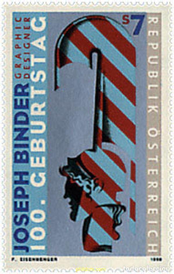 Sellos: 35674 MNH AUSTRIA 1998 CENTENARIO DEL NACIMIENTO DE JOSEPH BINDER