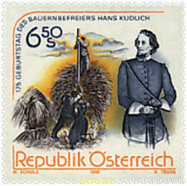 Sellos: 30767 MNH AUSTRIA 1998 175 ANIVERSARIO DEL NACIMIENTO DE HANS KUDLICH