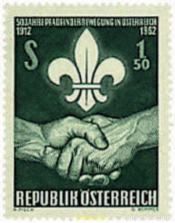 Sellos: 200690 HINGED AUSTRIA 1962 50 ANIVERSARIO DEL ESCULTISMO NACIONAL