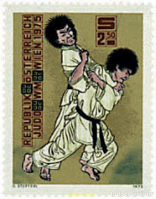 Sellos: 69041 MNH AUSTRIA 1975 CAMPEONATOS DEL MUNDO DE JUDO EN VIENA