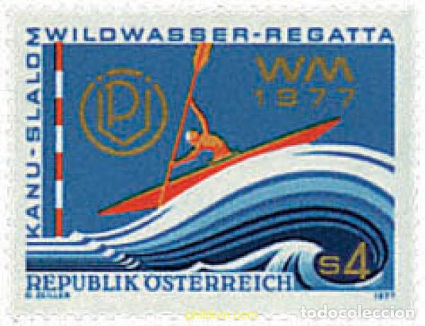 Sellos: 69091 MNH AUSTRIA 1977 CAMPEONATOS DEL MUNDO DE CANOA EN AGUAS BRAVAS