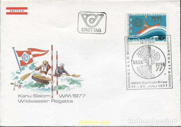 Sellos: 376974 MNH AUSTRIA 1977 CAMPEONATOS DEL MUNDO DE CANOA EN AGUAS BRAVAS