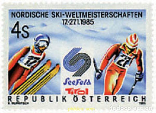 Sellos: 69176 MNH AUSTRIA 1985 CAMPEONATOS DEL MUNDO DE ESQUI NORDICO EN SEEFELD