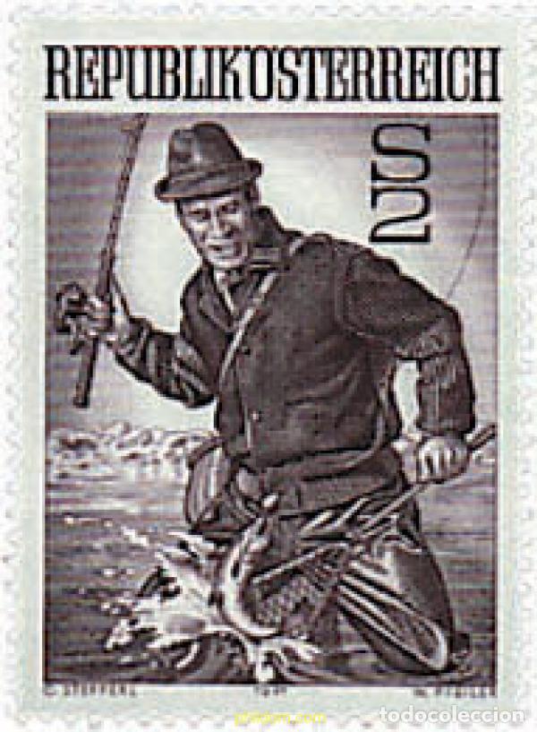 Sellos: 69001 MNH AUSTRIA 1971 PESCA DEPORTIVA