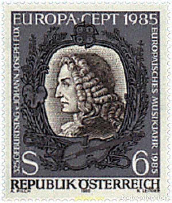 Sellos: 62585 MNH AUSTRIA 1985 EUROPA CEPT. A&Ntilde;O EUROPEO DE LA MUSICA