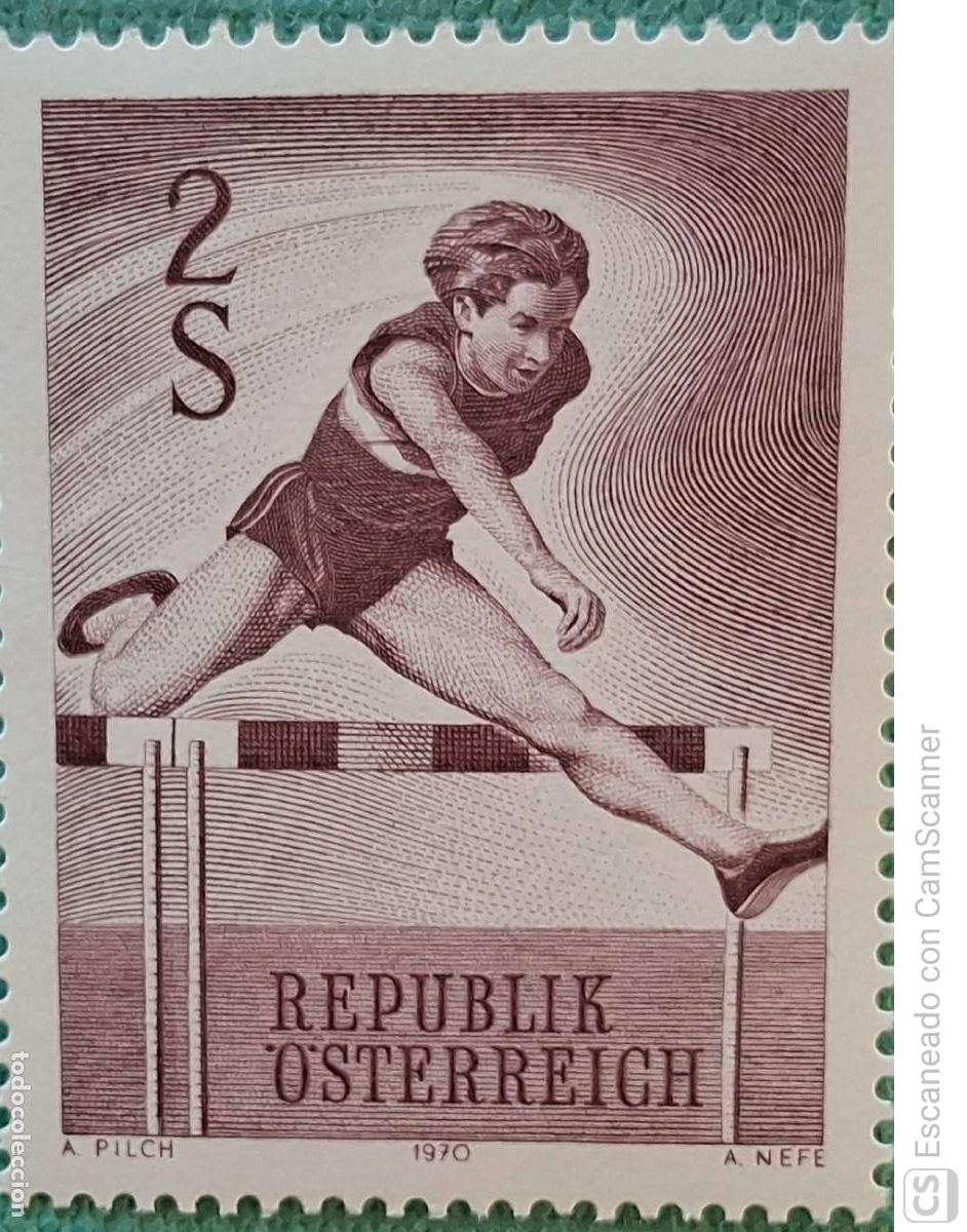 Sellos: Austria. 1177 Deporte: Carrera de vallas. 1970. Sellos nuevos y numeraci&oacute;n Yvert.