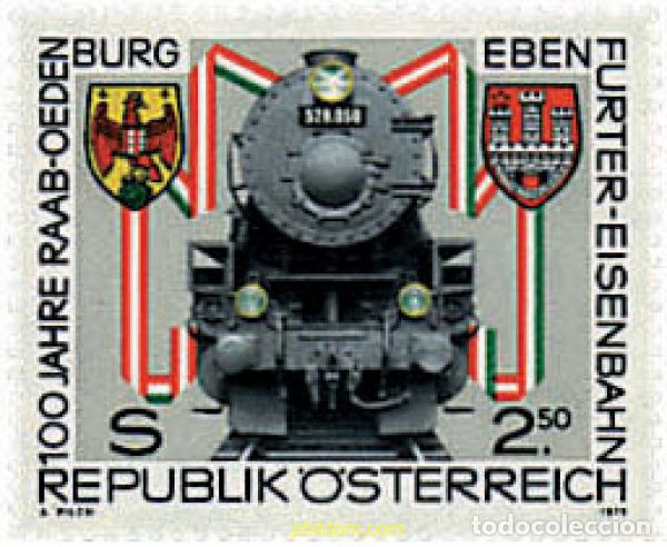Sellos: 57303 MNH AUSTRIA 1979 CENTENARIO DEL FERROCARRIL RAAB-OEDENBURG