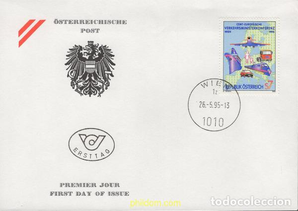 Sellos: 392454 MNH AUSTRIA 1995 CONFERENCIA EUROPEA DE MINISTROS DE TRANSPORTES EN VIENA