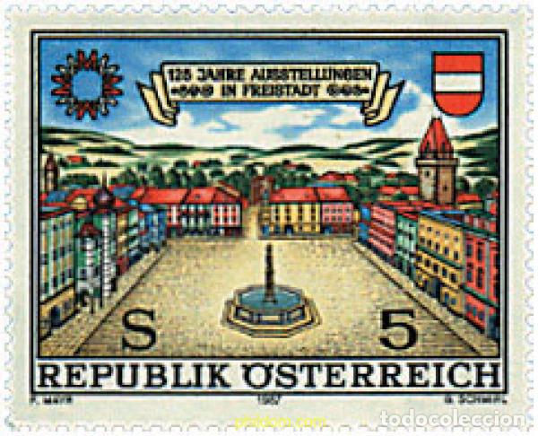 Sellos: 120905 MNH AUSTRIA 1987 125 ANIVERSARIO DE LA FERIA COMERCIAL DE FREISTADT