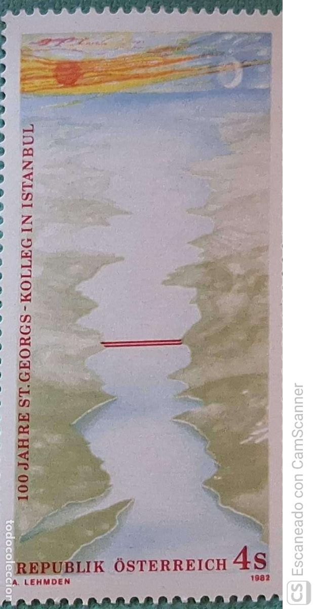 Sellos: Austria. 1555 Aniversario de la fundaci&oacute;n del Colegio Saint-Georges. 1982. Sellos nuevos y numeraci&oacute;